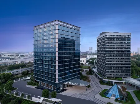 Atour Hotel， Zhongxihui, Pinghu Economic and Technological Development Zone Отели рядом с достопримечательностью «Jiaxing University Pinghu Campus»