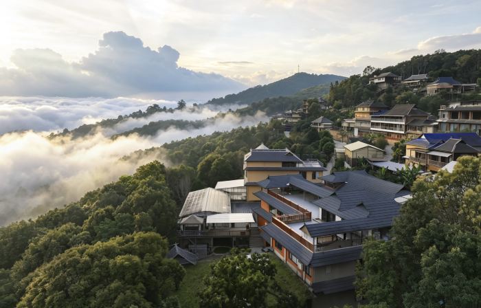 Sea of Clouds at Sun | Leisure and Holiday Courtyard