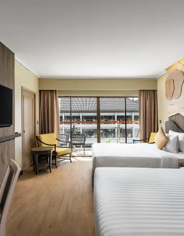 ห้องดีลักซ์มีวิวสวน-เตียงคู่