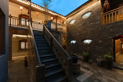 Luogong Qiuyuan Homestay (Luoyi Ancient City Lijingmen Cross Street) - ห้องครัว