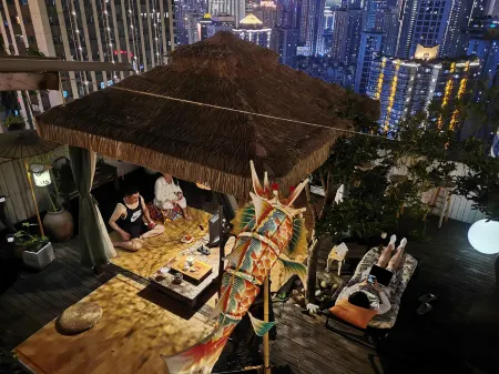 Four rooftop garden youth hostels