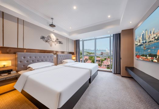 칭다오 호텔 야경 전망