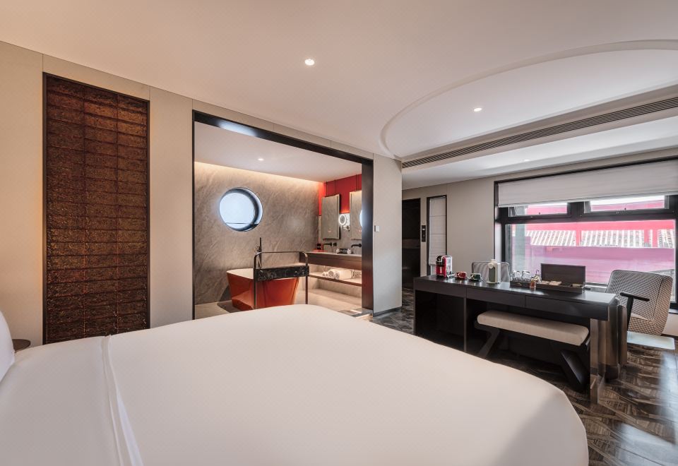 허펑 징리 호텔의 전통적인 인테리어