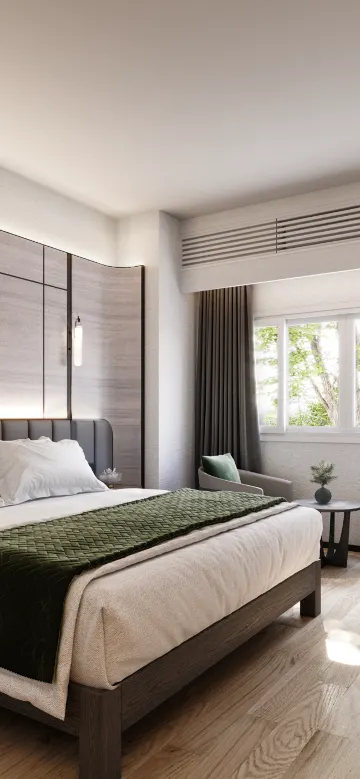 ห้องพักห้ามสูบบุหรี่(เตียงควีนไซส์)