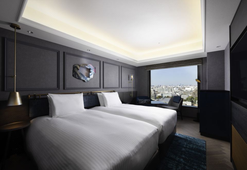 Clean hotel room interior