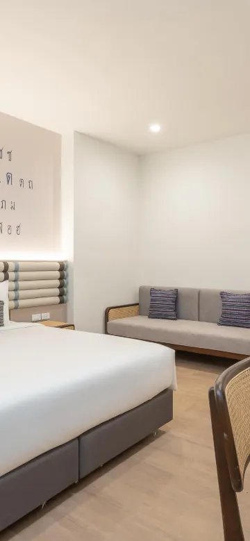 ห้องดีลักซ์ เตียงใหญ่ 1 เตียงหรือเตียงเดี่ยว 2 เตียง