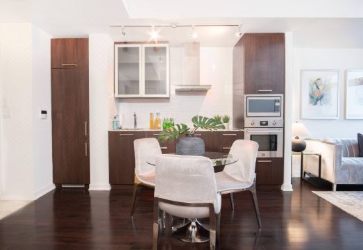 숙소 거실 전경