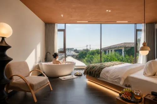 Pusu Xishan | Moon Bay, Jiangnan Sky Road Family villa with pool, smart theater & stream hiking - สระว่ายน้ำบนดาดฟ้า