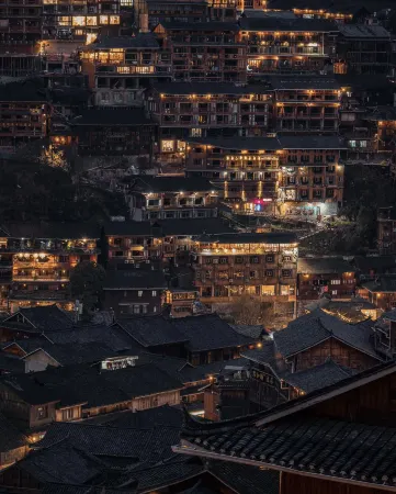 Xijiang Qianhu Miao Village Shengru summer flower panoramic beauty hotel Отели рядом с достопримечательностью «No.4 Fengyu Bridge»