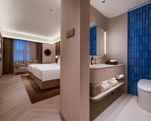 Crystal Hotel Yanji West Market Internet Famous Wall Rum Photos