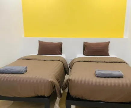 ห้องเตียงแฝด พร้อมวิวสวน