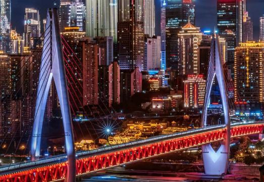 충칭 호텔 내부 전경