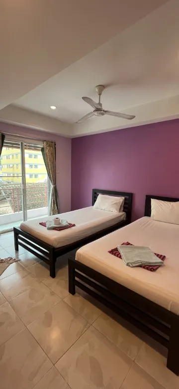 ห้องพัดลม เตียงเดี่ยว 2 เตียง