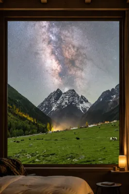 Rishang Sangan · Wild Luxury Villa · Hot Spring Pool (Shuangqiao Valley Scenic Area) - Mountain view