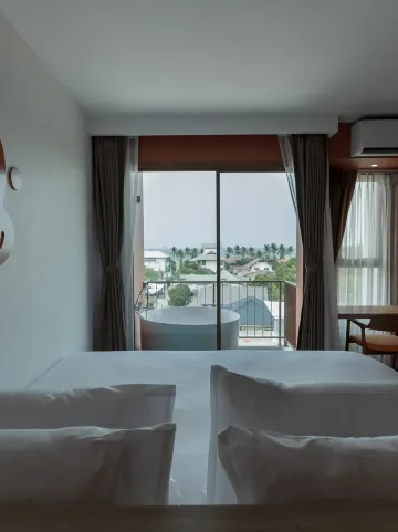 ห้องสวีทแบบหนึ่งห้องนอนพร้อมวิวทะเล