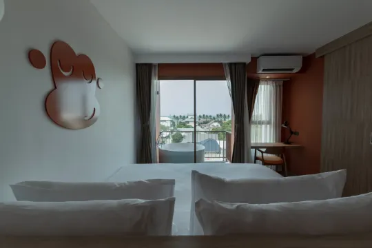 ห้องสวีทแบบหนึ่งห้องนอนพร้อมวิวทะเล