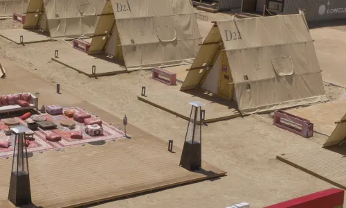 Lonely space desert glamping hotel
