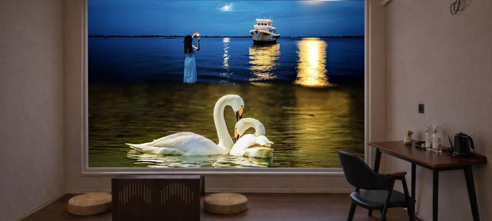 Xiuhe · Audio-Visual | The Beauty of The East Design Guesthouse (Bohai University Wanda) Hotels in Jinzhou