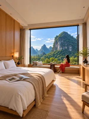 Global Village  Qingshan Yunse Hotel - Yangshuo West Street  Li River - Spa