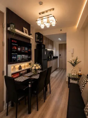 Modern Black 1BR Pool View w/ Netflix | Shore Pasay Near Mall of Asia - Infinity Pools