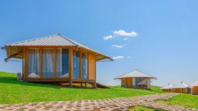 Yunshang Muge Chalet Homestay Hôtels à : Bannière gauche du Nouveau Barag