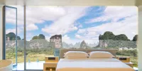 LIANGSU Hotel (Yangshuo Shili Gallery & Yulong Liver) - Peninsula Panorama Suite (balkon) (gebouw 8)