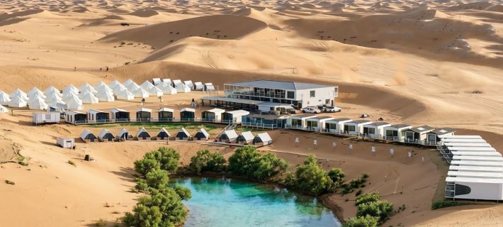 Xingxing Desert Camping Hotel โรงแรมในจงเหว่ย