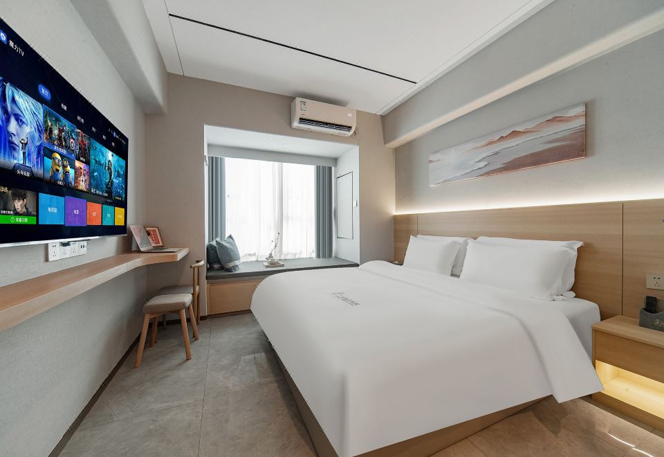 리츠칼튼 호텔 아파트먼트의 침실 전경