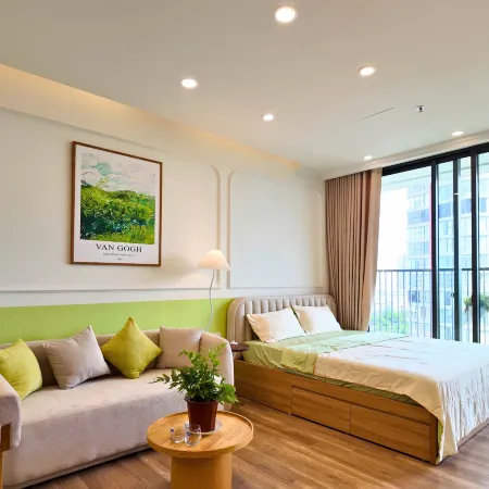 Calm Homestay - Osen Ecopark Lakeview Отели в г. Xuan Quan