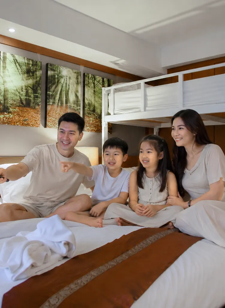 ห้องแฟมิลี่แบบเตียงสองชั้น