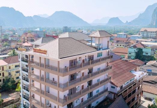 방비엥 시사방 산뷰 호텔 수영장