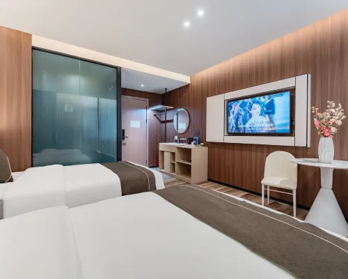 希悅丨XIYUE MERCURE•蔚藍心水漫美居（中山大學附屬南沙醫院店） 鄰近横沥的酒店