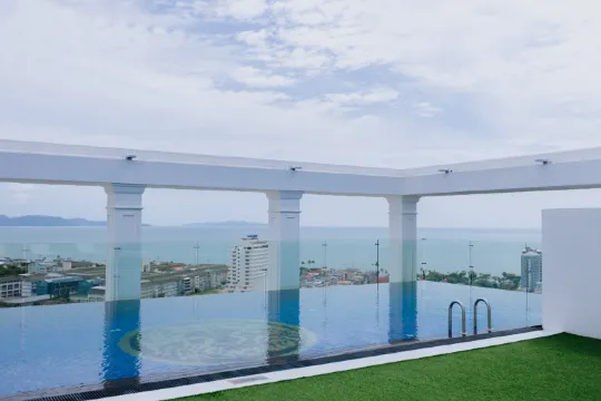 ห้องสวีท 1 ห้องนอน 1 ห้องรับแขกพร้อมวิว