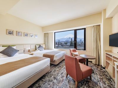 スタンダードツイン富士山ビュー ホテルマイステイズ富士山 展望温泉の写真