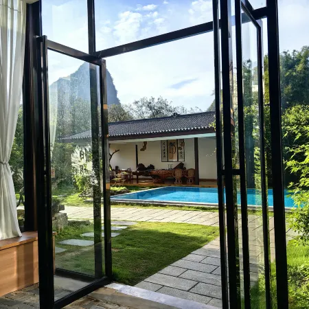 Yayuan Private Hot Spring Vacation Apartment (Yangshuo Yulong River Jiuxian Wharf)