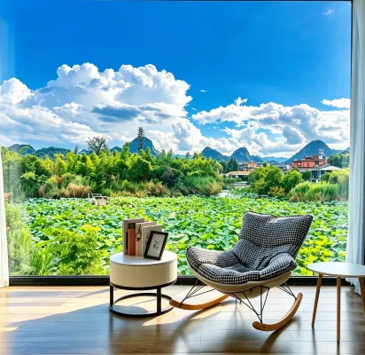Puzhehei Shanhe Lakeview Boutique Hotel (Puzhehei Scenic Area) - Bjergudsigt