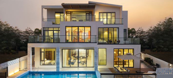 Qushu Holiday Villa (Taishan Yihe Hot Spring City) Hotéis em Monte Tai