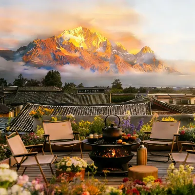 Moonlight Shiyue·Full Smart Luxury Scenic Projection Inn Lijiang Ancient Town Hotel dekat Gunung Salju Yulong