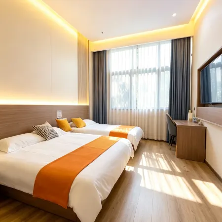 Buke Buzhu Boutique Hotel (Wuxi Binhu Wanda Plaza Hele Kou Subway Station) Отели рядом с достопримечательностью «Си Хи Парк»