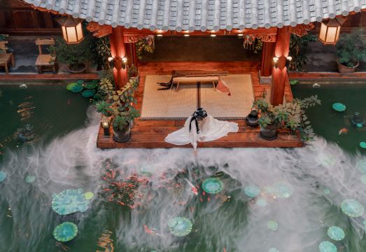 스피리티드 실키 인 정원