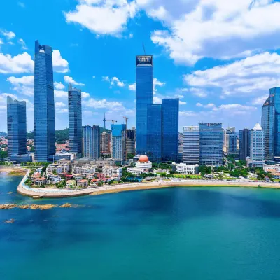 Guanlan Residence Seaview Resort Villa (Qingdao May 4th Plaza Vientiane City Shop) Hotels near Qingdao Third Beach