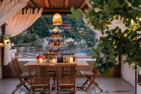 surrounded by mountains riverside villa