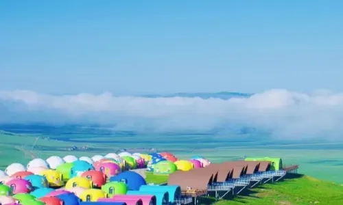Wulan Mountain Scenic Spot Visitor Center, Hexiantou Town, Erguna, Inner Mongolia, China