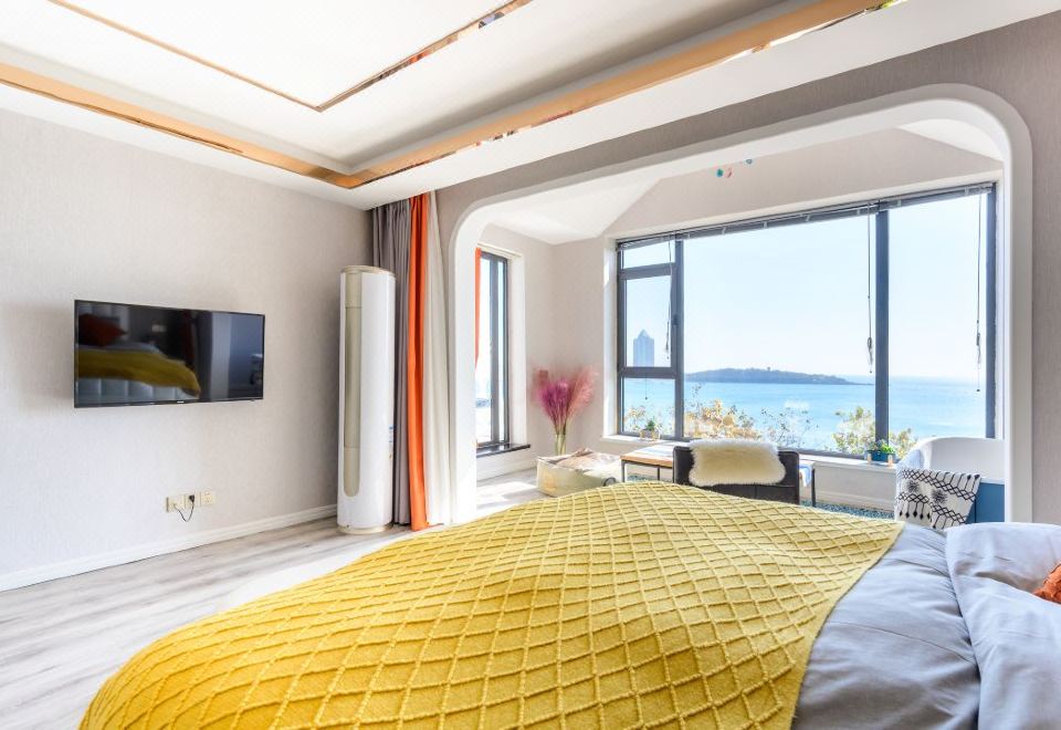 칭다오 해안가 근처 숙소 전경