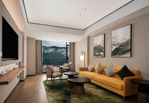 힐튼 가든 인 장자제 우링위안의 넓은 객실 또는 정원 전경