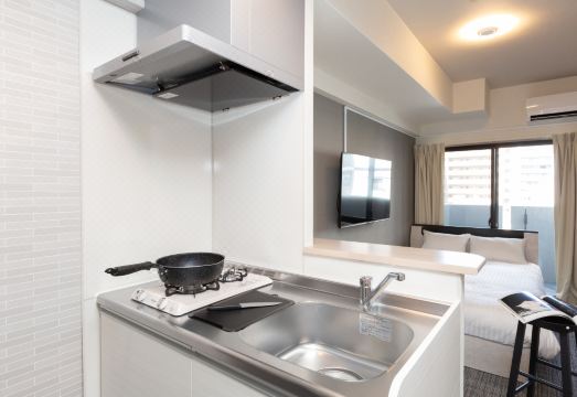 레지던스 호텔 하카타 미노시마의 건물 야경