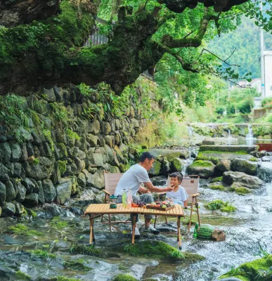 Tuanyuanli·River Tracing Hot Spring Parent-Child Resort Homestay (Lin'an, Hangzhou) Hotels in Lin'an District