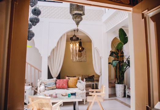 [Kashgar Wilderness Wonderland Homestay의 낭만적인 테라스 전경]