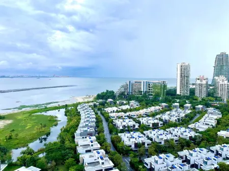 Seaview 2B2R 6pax Condo Forest City C5-2404 Отели в г. Gelang Patah