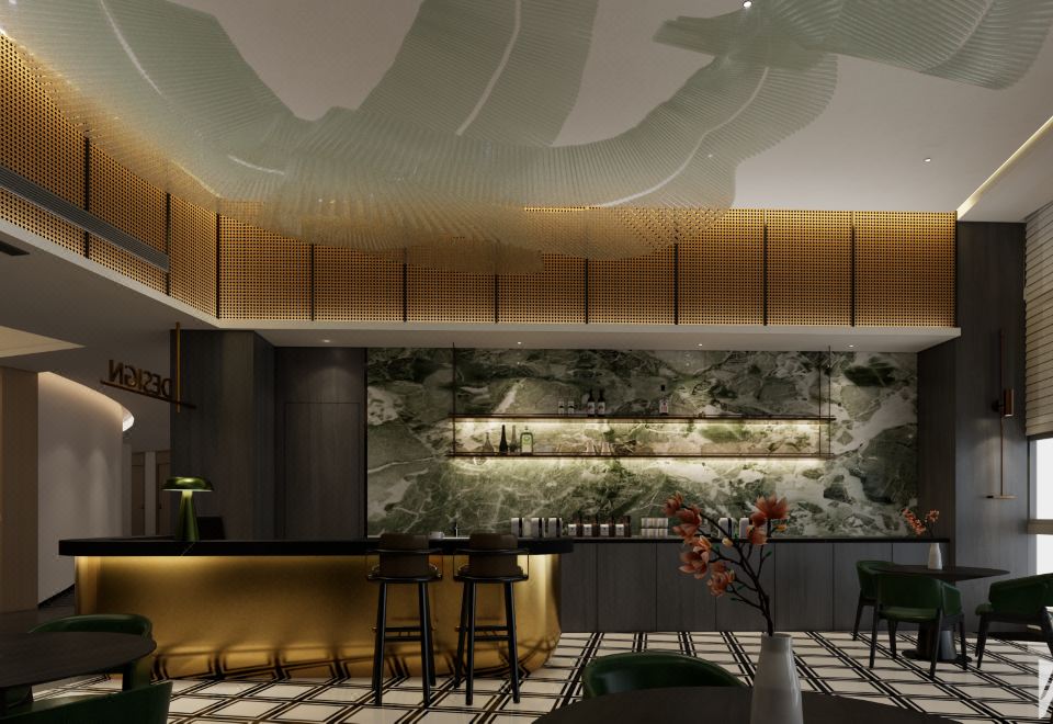 하오팅 호텔의 모던한 객실 인테리어